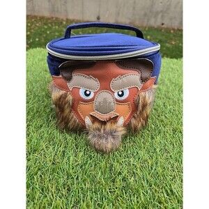 NWT Disney Beauty and the BEAST Blue Velvet Train Case Make Up Travel Bag